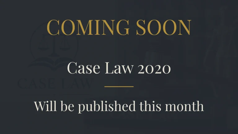 Case Law 2020