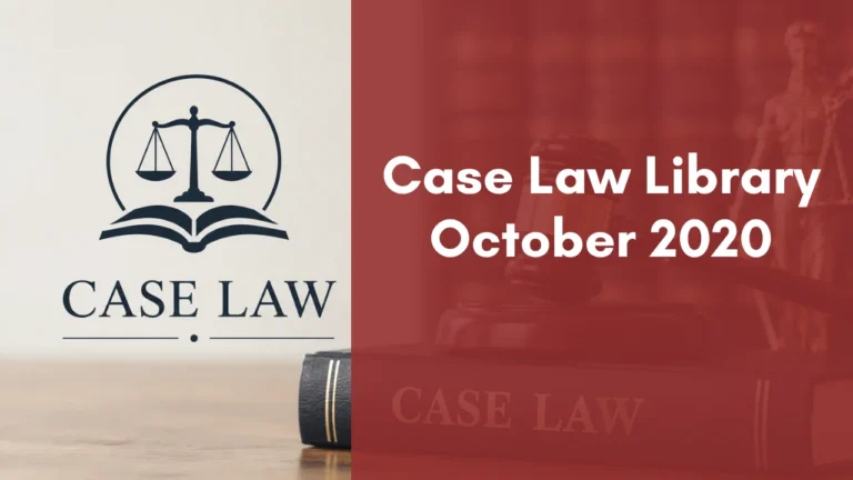 Case Law Library : October 2020