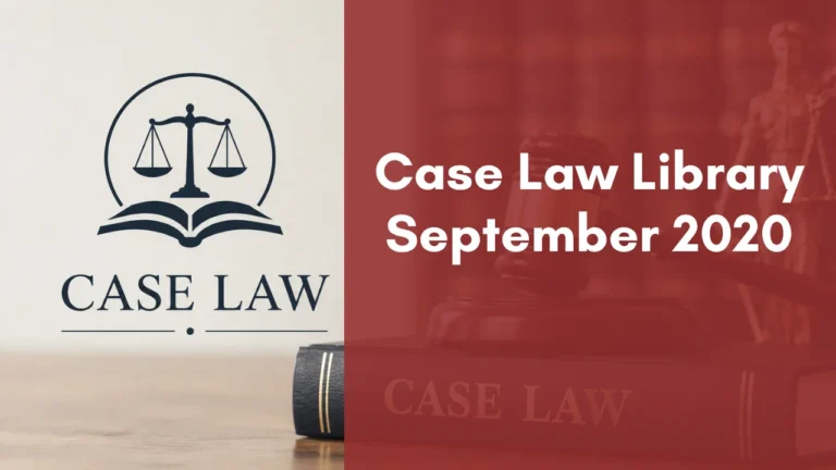 Case Law Library : September 2020
