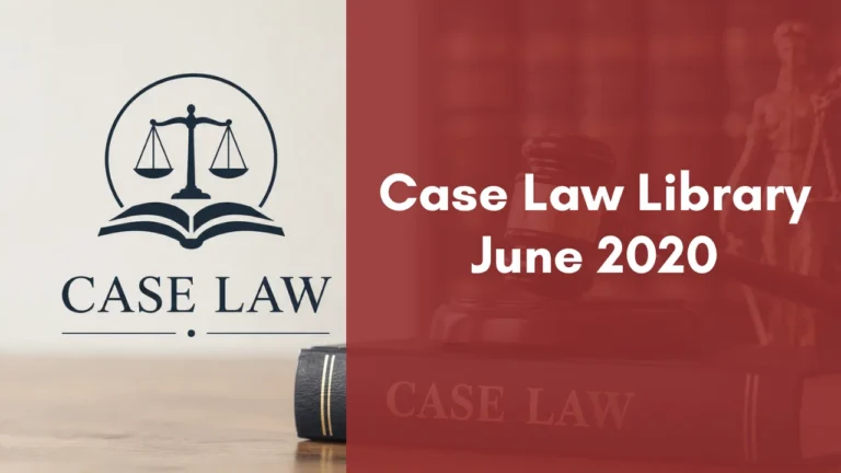 Case Law Library : June 2020