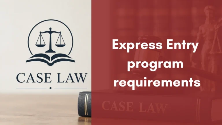 Express Entry program requirements