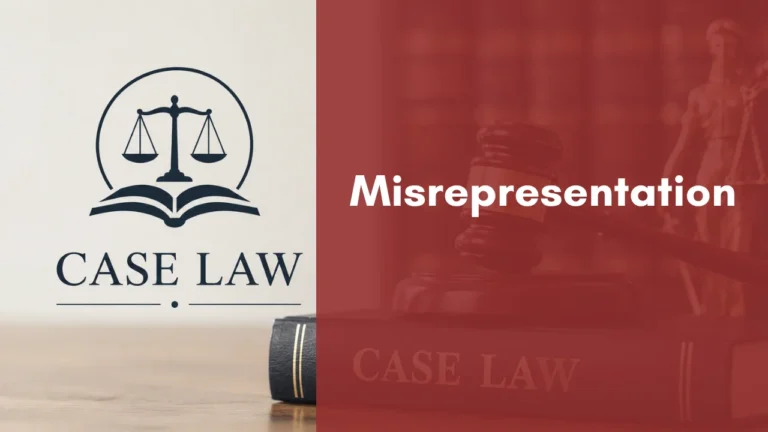 Misrepresentation