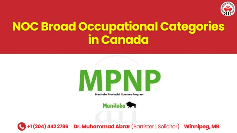 NOC Broad Occupational Categories in Canada