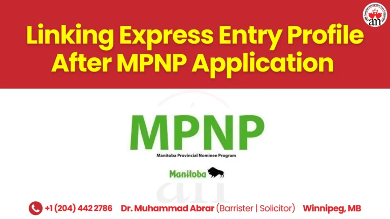 Linking Express Entry Profile After MPNP Application