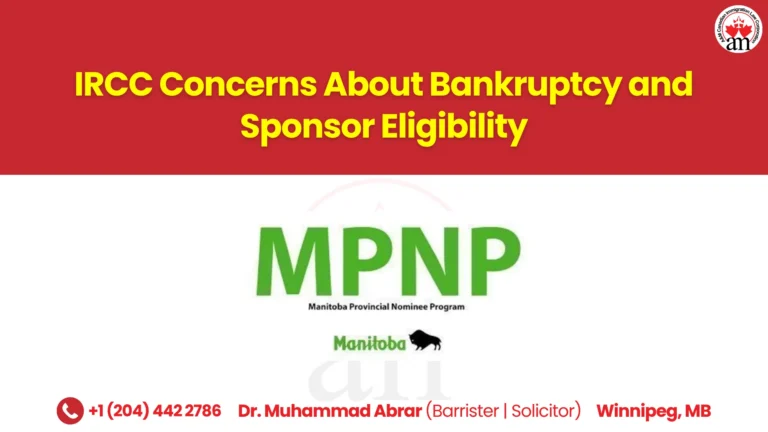 IRCC Concerns About Bankruptcy and Sponsor Eligibility
