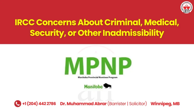 IRCC Concerns About Criminal, Medical, Security, or Other Inadmissibility